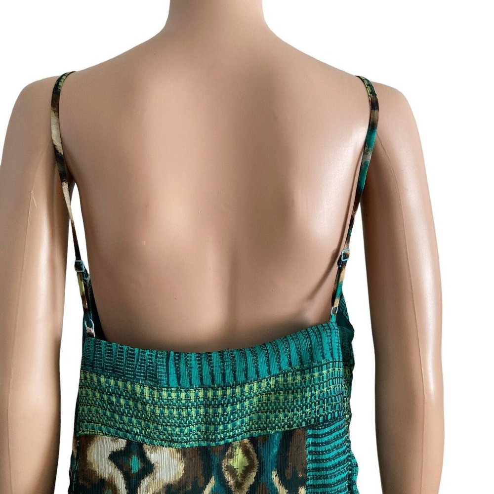 Lane Bryant Shirt Womens Size 20 Green Abstract Pullover Lightweight - Picture 8 of 11